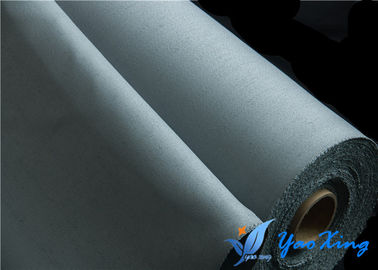 Kain Dilapisi Silikon Untuk Welding Blanket 0.8mm Grey Fireproof Fabric Roll