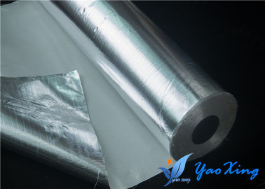 0.4mm Tahan Api Aluminium Foil Fiberglass Cloth Properti Tarik Tinggi