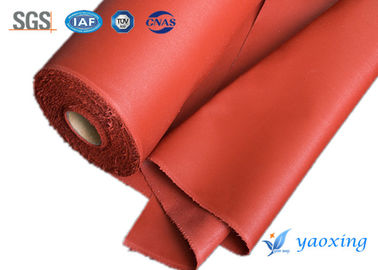 Red Welding Curtain Silicone Coated Glass Cloth Tahan Api Dan Tahan Air