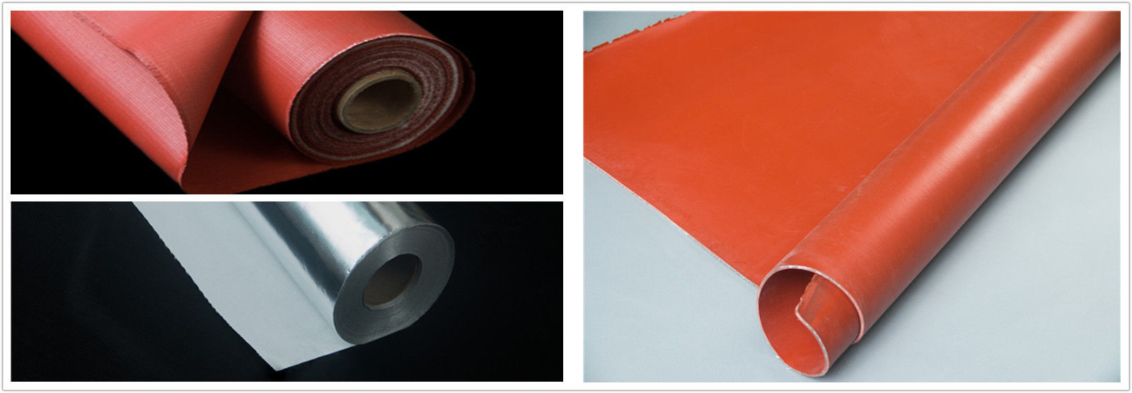 Kain fiberglass dilapisi silikon