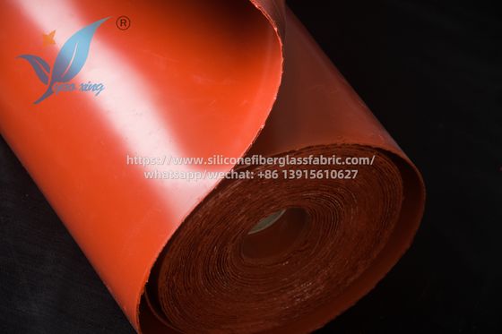Kain Silikon Anyaman Twill 2.5mm Panjang 50m Tahan Panas Tugas Berat Untuk Lingkungan Suhu Tinggi