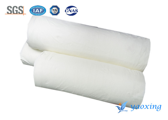 Putih 230gsm bernapas Flame Retardant Kain Lining Untuk Fireproof Kasur