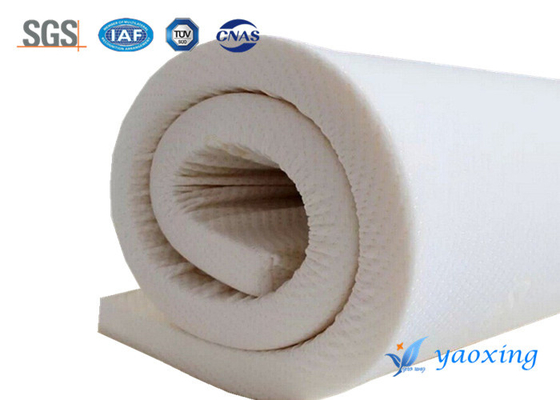 Putih 230gsm bernapas Flame Retardant Kain Lining Untuk Fireproof Kasur