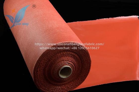 Kain silikon tahan api merah tahan 200 derajat Celcius untuk casing industri