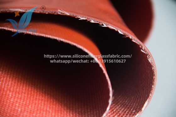 Kain silikon tahan api merah tahan 200 derajat Celcius untuk casing industri