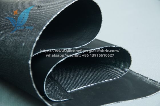 Kain Serat Kaca Lapisan Karet Silikon Industri Untuk Pabrik Baja Dan Pembangkit Listrik