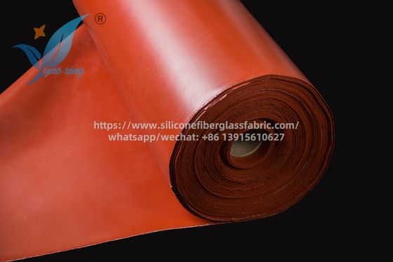 1.5mm Kain Sisi Dua Silikon Lapisan Serat Kaca Untuk Konektor Saluran