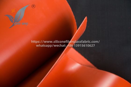 1.5mm Kain Sisi Dua Silikon Lapisan Serat Kaca Untuk Konektor Saluran