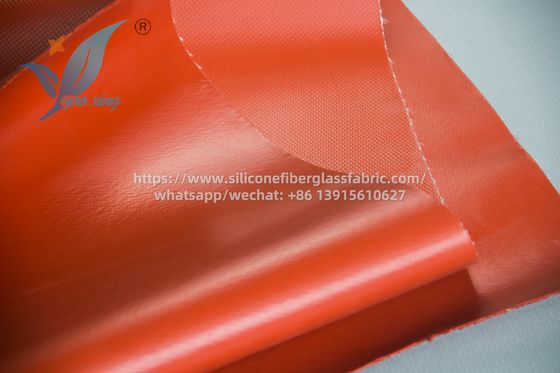 1.5mm Kain Sisi Dua Silikon Lapisan Serat Kaca Untuk Konektor Saluran