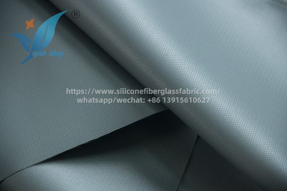 Bahan isolasi kain serat kaca berlapis silikon 100m abu-abu
