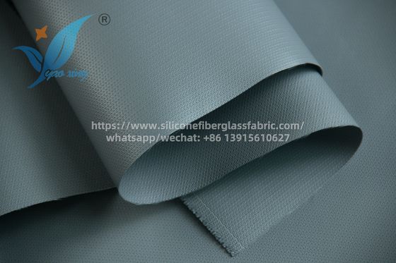 Bahan isolasi kain serat kaca berlapis silikon 100m abu-abu