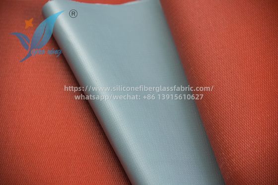 Bahan isolasi kain serat kaca berlapis silikon 100m abu-abu