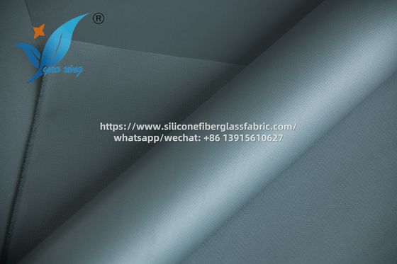 50m Industri Silikon Lapisan Fiberglass Kain 200 derajat Celcius tahan anti penuaan