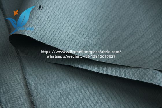 50m Industri Silikon Lapisan Fiberglass Kain 200 derajat Celcius tahan anti penuaan