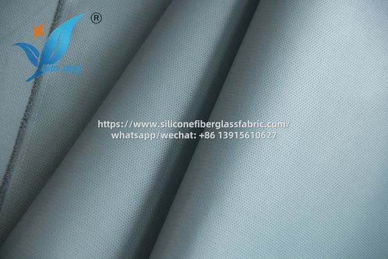50m Industri Silikon Lapisan Fiberglass Kain 200 derajat Celcius tahan anti penuaan