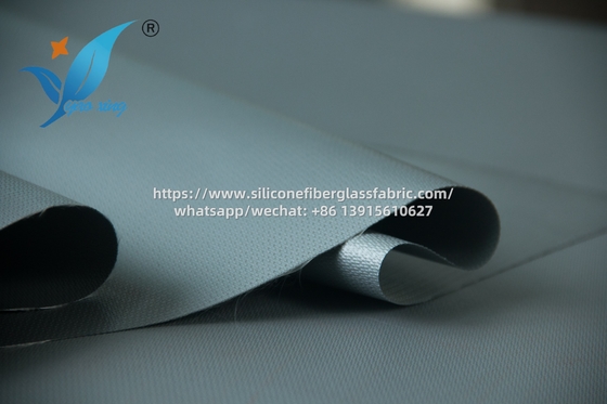 0.4mm Silikon Lapisan Fiberglass Kain tahan api tahan kimia