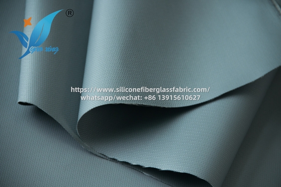 0.8mm Silikon Lapisan Fiberglass Kain tahan panas Industri