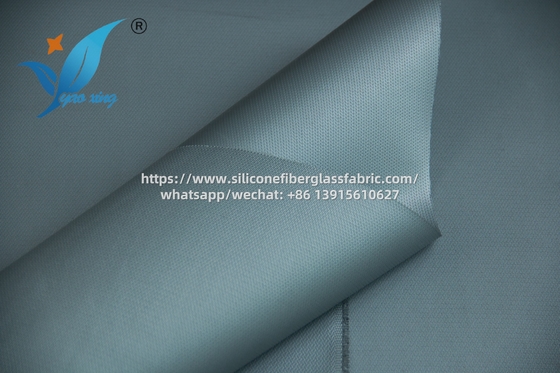 0.8mm Silikon Lapisan Fiberglass Kain tahan panas Industri