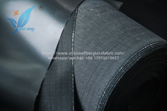 1.5mm Silikon Lapisan Fiberglass Kain tahan panas Tenun Satin