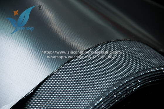 1mm Karet Silikon Lapisan Serat Kaca Pengelasan Selimut Kain tahan api