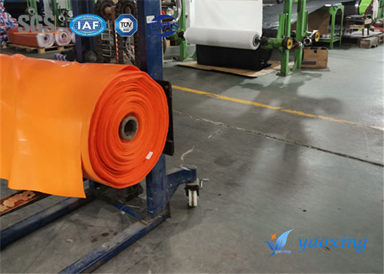 Kain Fiberglass Dilapisi Karet Silikon Oranye Digunakan Dalam Sambungan Fleksibel Tahan Api