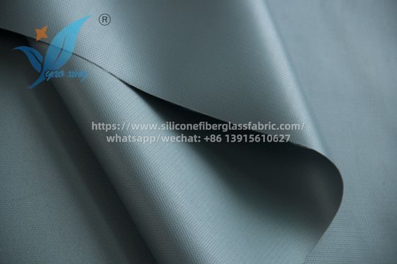 Bahan isolasi kain serat kaca berlapis silikon 100m abu-abu