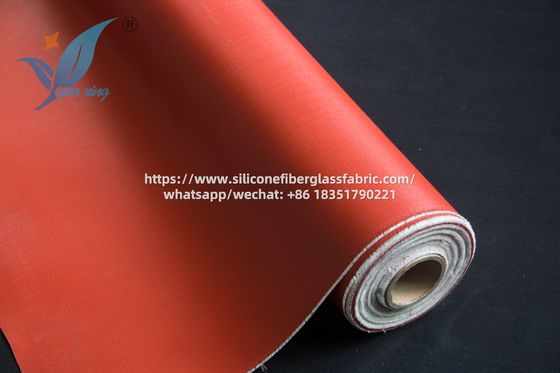 Kain Fiberglass Berlapis Silikon 1.5mm Untuk Konektor Fleksibel Saluran