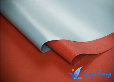 Kain Fiberglass Dilapisi Karet Silikon Merah Untuk Tirai Asap Dan Selimut Api