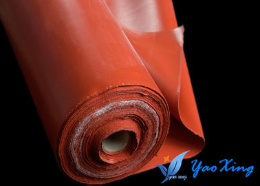 1.5mm Kain Fiberglass Dilapisi Silikon Tahan Api Satu Sisi Dan Sisi Ganda