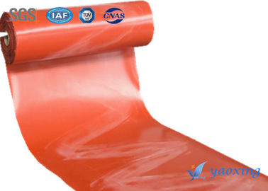 Kain Fiberglass Dilapisi Silikon Merah Untuk Pekerjaan Pencegahan Kebakaran