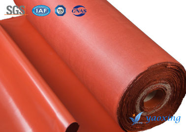 1.2mm Silikon Dilapisi Kain Fiberglass Tahan Api Dan Ketahanan Penuaan
