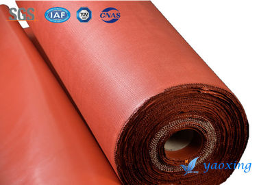 Tahan Api Twill Woven 0.42mm Silicone Coated Fiberglass Cloth