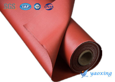 Kain Fiberglass Dilapisi Karet Silikon Industri / Kain Diresapi Silikon