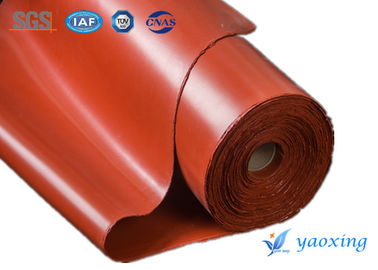 920mm Kain Fiberglass Dilapisi Silikon Tahan Api 1500g / m2