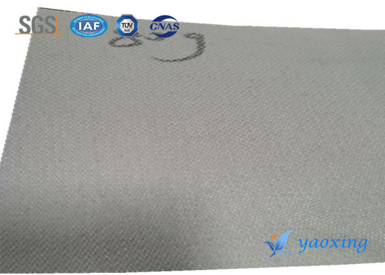 Karet Silikon Tahan Api Fiberglass Fabric Flame Retardant Grey