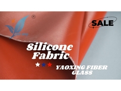 Selimut Api Luar Ruangan Lebar 1m Kain Kaca Lapis Karet Silikon 3.0mm Untuk Ketahanan Panas